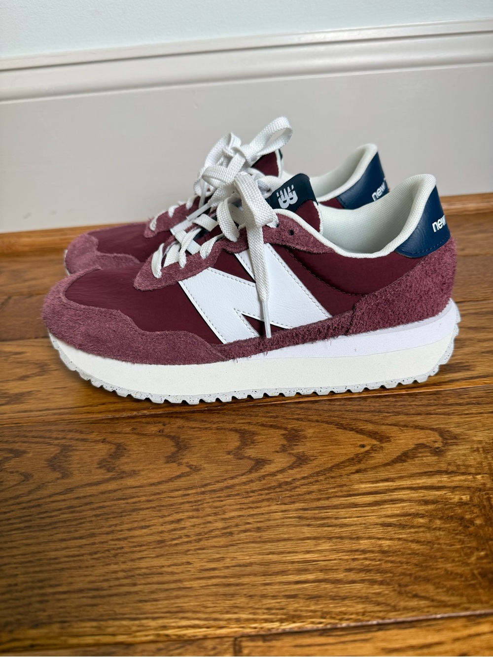 New Balance Women’s Retro Runner Sneakers - Burgundy